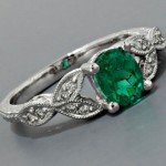 green-coloured-engagement-ring