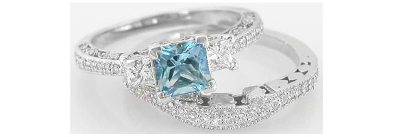 Aquamarine Engagement Rings