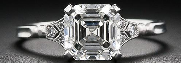 Asscher Cut Engagement Ring