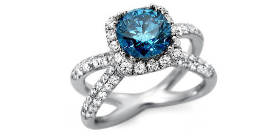 Blue Diamond Engagement Rings