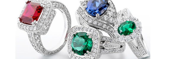 Coloured Engagement Rings