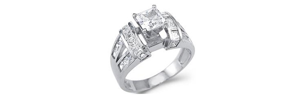 Cubic Zirconia Engagement Rings