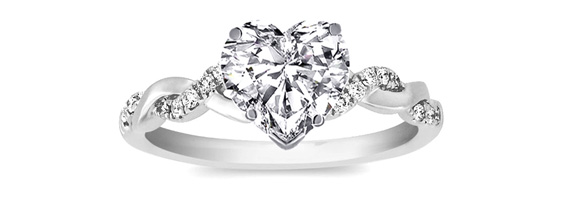 Show Your Love By Giving A Heart-Shaped Engagement Ring