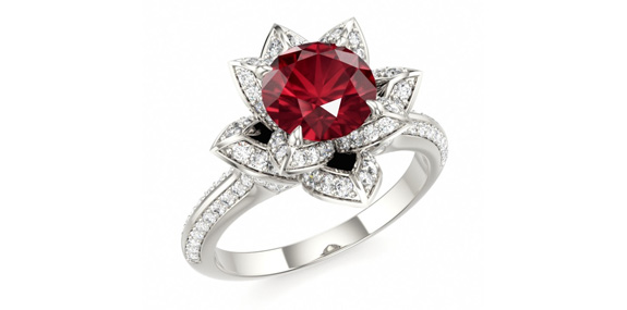 Ruby Engagement Rings