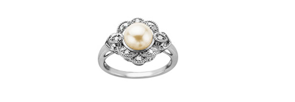 Pearl Engagement Rings